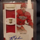 Riley Sheahan Rookie ~Dual Jersey-Autograph~ on the Detroit Red Wings  487/499