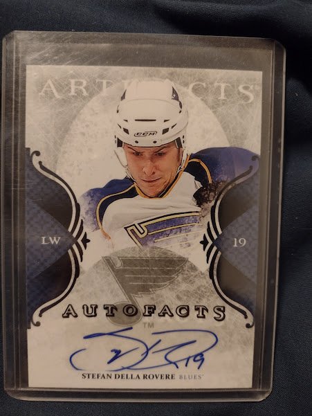 Stefan Della Rovere ~Autograph~ on the St. Louis Blues