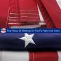 5x8 ft American Flag US Flag Brass Flag with Grommet Embroidered UV Fade resist