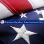 5x8 ft American Flag US Flag Brass Flag with Grommet Embroidered UV Fade resist