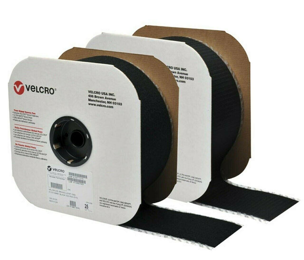 4" Wide VELCRO&Acirc;&reg; Brand High Tack Self Adhesive Tape Strip Set -12 Inches - UNCUT