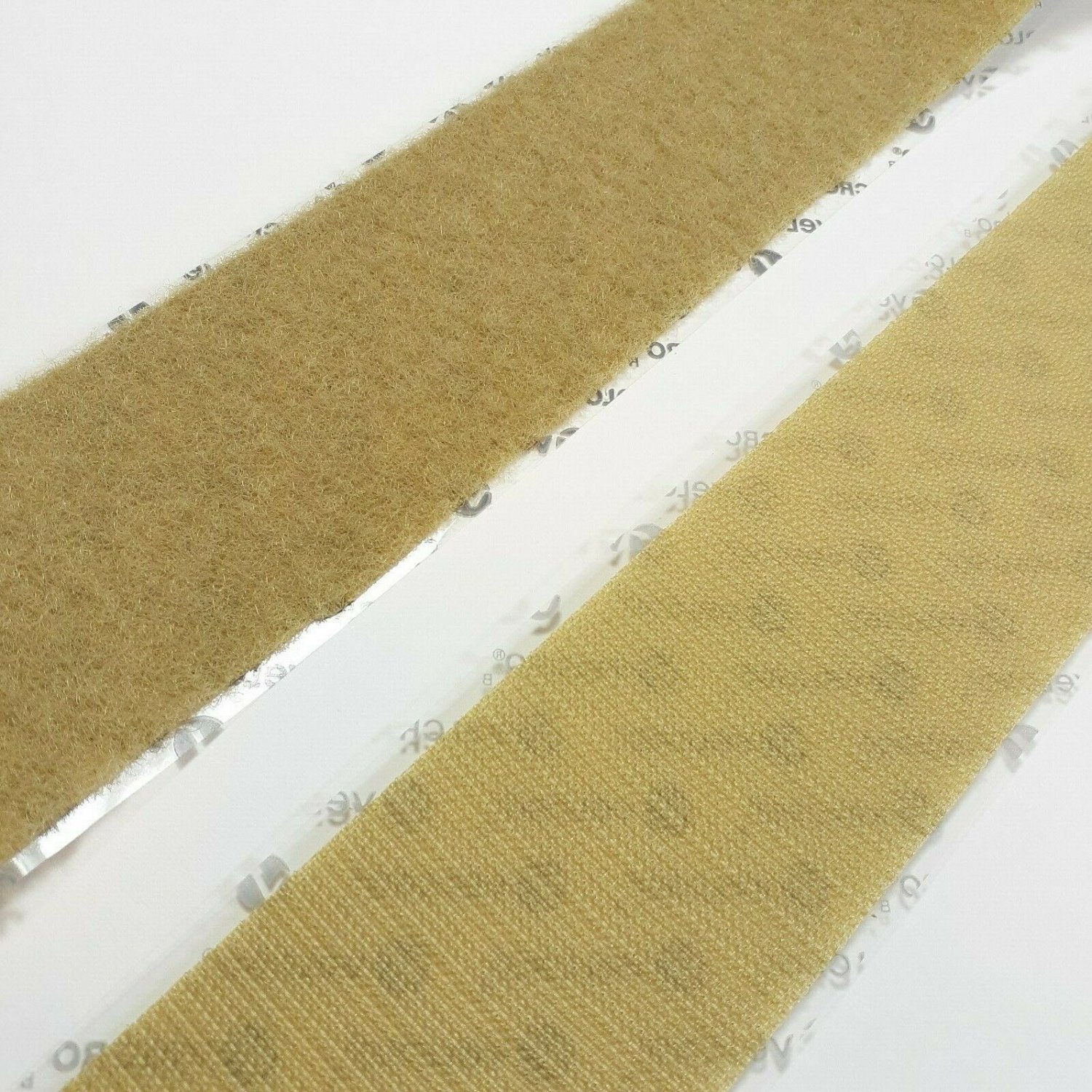 1" Wide Beige VELCRO&Acirc;&reg; Brand High Tack Self Adhesive Tape Strip Set - 36" inches