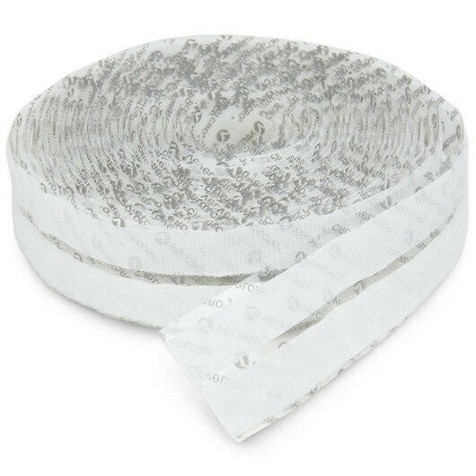 VELCRO&Acirc;&reg; Brand 1" White Hook and Loop Set - HI-TACK Acrylic Adhesive - 2 YARDS