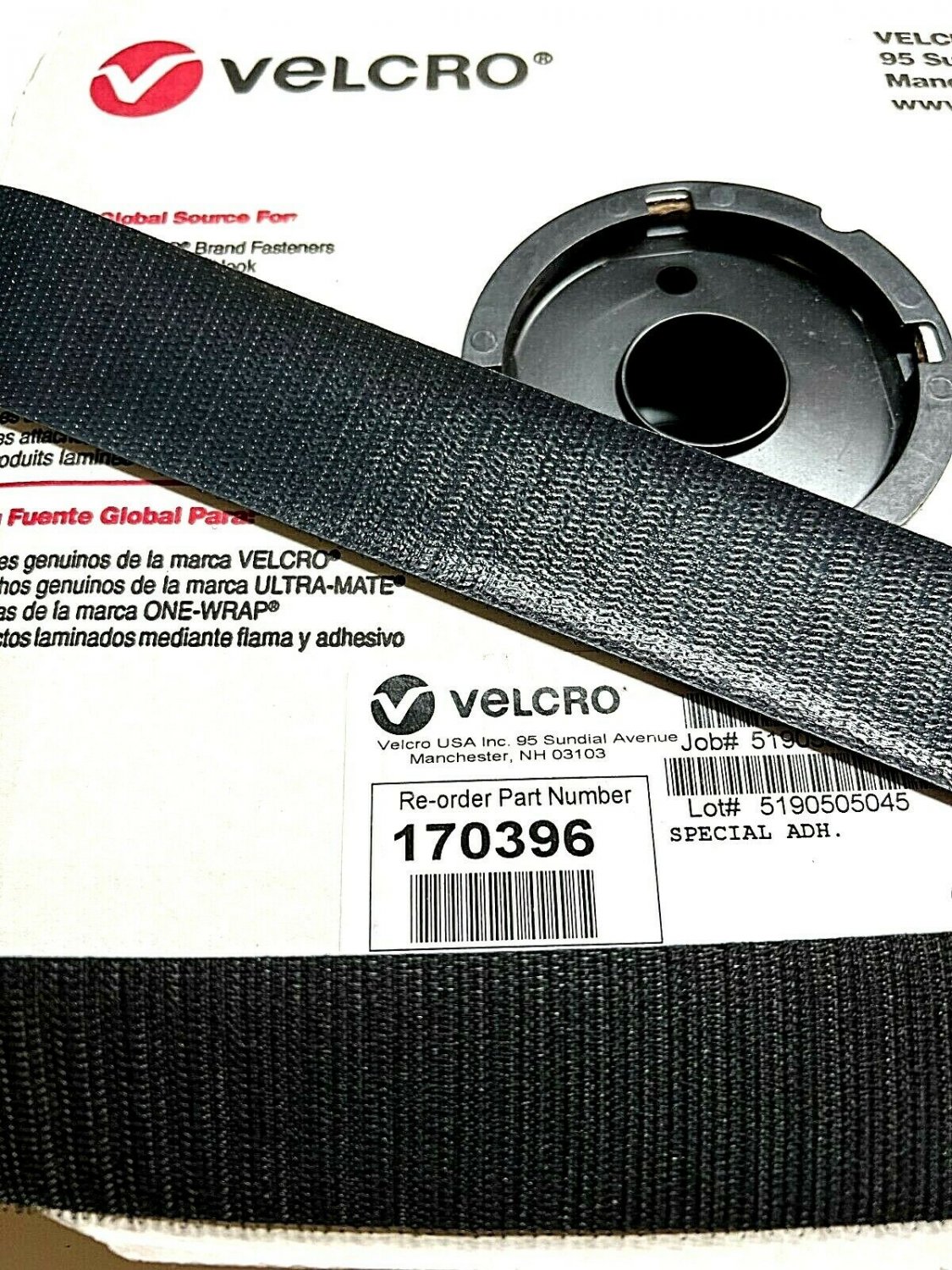 Velcro&Acirc;&reg; Brand 2" Standard Hook Side Only for Fabrics - Special Adhesive - 1 YARD