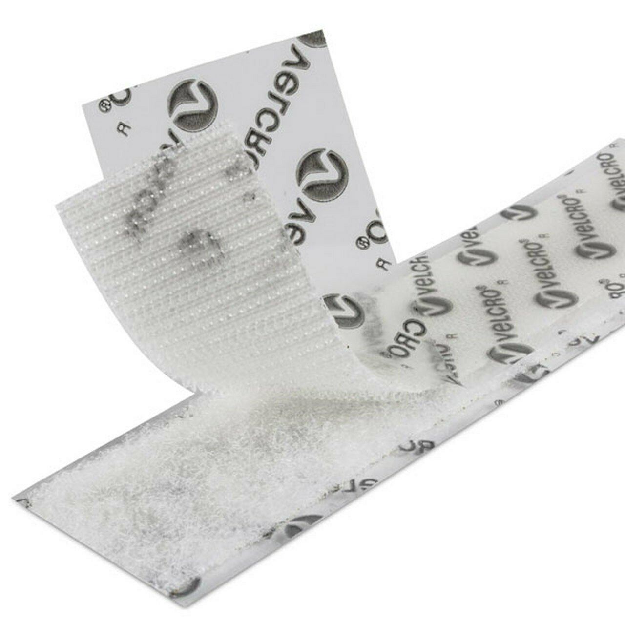 VELCRO&Acirc;&reg; BRAND 1" White Hook and Loop Fastener -HIGH-TACK Acrylic Adhesive-1 YARD