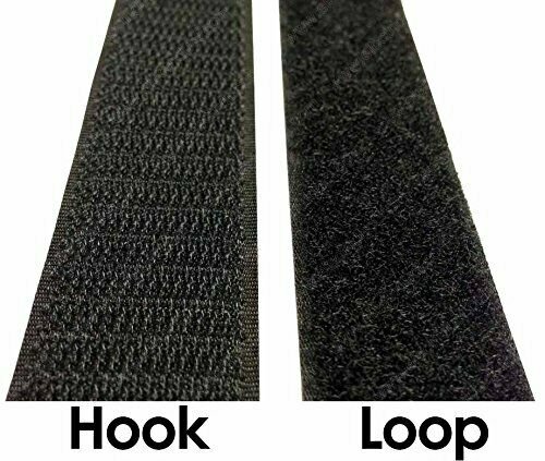 Velcro&Acirc;&reg; Brand 2" Inch Wide Black Hook and Loop Set - Sew-On Type - 1 Yard