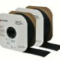 2" x 24" VELCRO® Brand Hook and Loop Set - HI-TACK Adhesive - Black - UNCUT