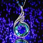 Ashes Phoenix Necklace Made with Crystals from Austria, 18"+2" Necklace