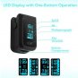 Amalen OLED Finger Pulse Oximeter, O2 Meter, Color Black