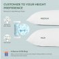 FIESAND Shredded Memory Foam Pillow for Sleeping with Washable Bamboo Pillow Cover
