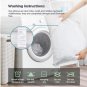 FIESAND Shredded Memory Foam Pillow for Sleeping with Washable Bamboo Pillow Cover