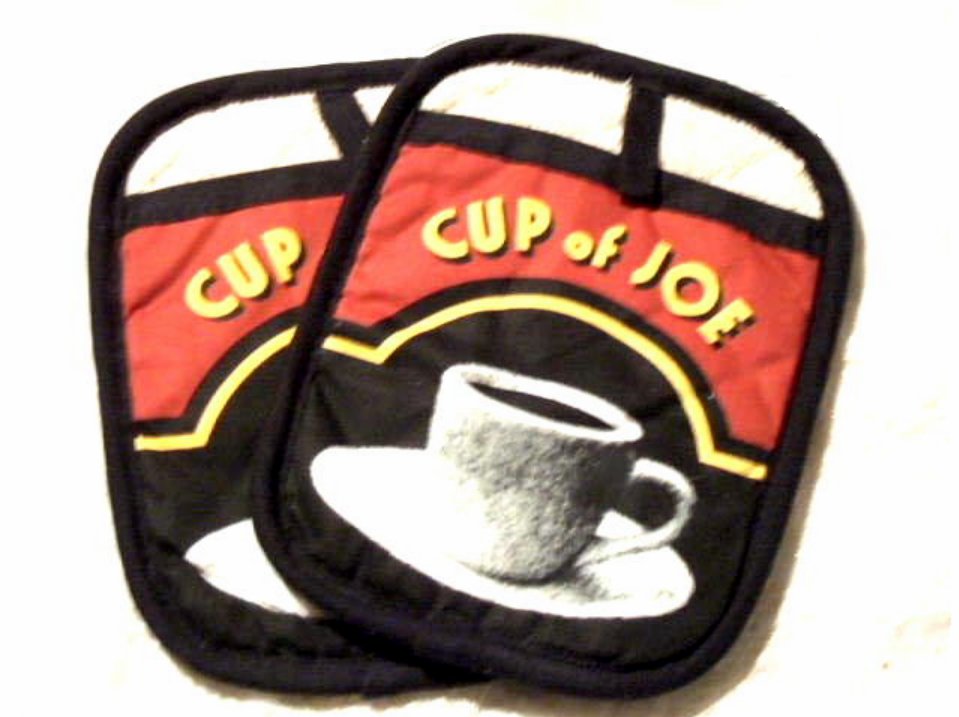Coffee Themed Pot Holders Ritz