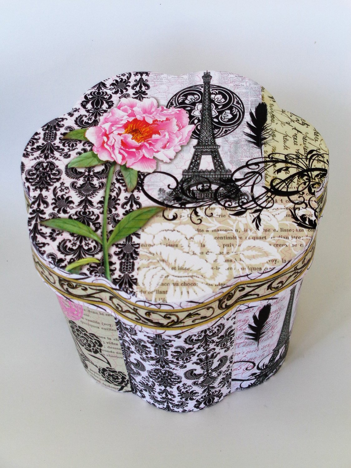 Paris Themed Keepsake Box Eiffel Tower