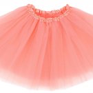3-Layered Tulle Women Teen Girl Ballet Dance Tutu Skirt. Fit Most Size 4-16: #24 Samon