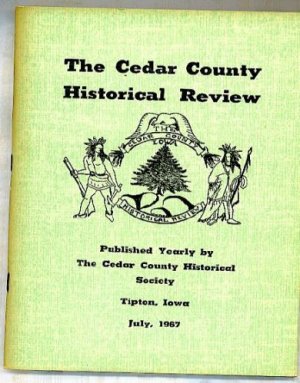 1967 CEDAR COUNTY  IOWA  HISTORY GENEALOGY