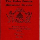 1971 Iowa Cedar County Historical Review, limited edition