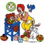 McDonalds Childrens Bibs 1986