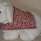 DOG Bandana 29 inch red-white-blue  stripe stars on model rabbit