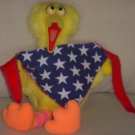 Dog Bandana  red-white-blue BIG STARS on Big Bird the model
