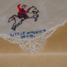 Handkerchief Little America Wy  Childs size  Doll size