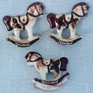 Tapa Rocking Horse Ceramic Ornaments