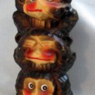 Vintage SEE NO EVIL Ceramic Bank - Stacked Monkeys Vintage SEE NO EVIL Ceramic Bank - Stacked Monkeys