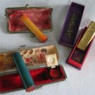 Japanese Inkan Wood Stamps and Clutch Cases Asian