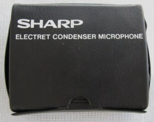 Vintage SHARP Electret Condenser Microphone + Case