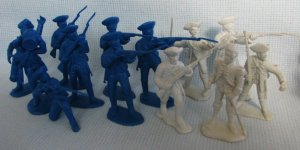 Civil War Cavalry Plastic Figures Lot Toy Soldiers