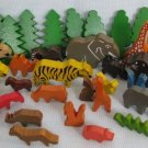 Wood Zoo Animal Lot - Pretend Play