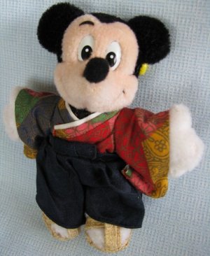 DISNEY MICKEY KIMONO Plush Pin Doll