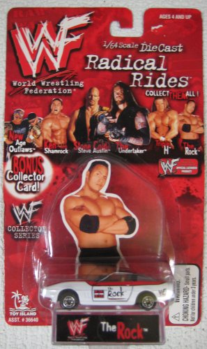 WWF Radical Rides The Rock 1:64 MOC Diecast Cars