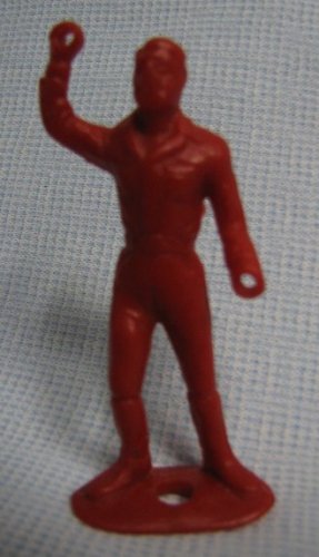 MPC Red Fireman Plastic Figure Toy Soldiers