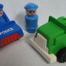 Fisher Price 2 Little People Police Car and Truck