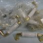 14 Porcelain White Gold Ceramic Cabinet Knobs
