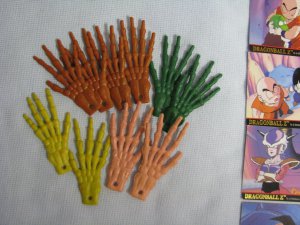 Vintage Rubber Monster Skeleton Hands