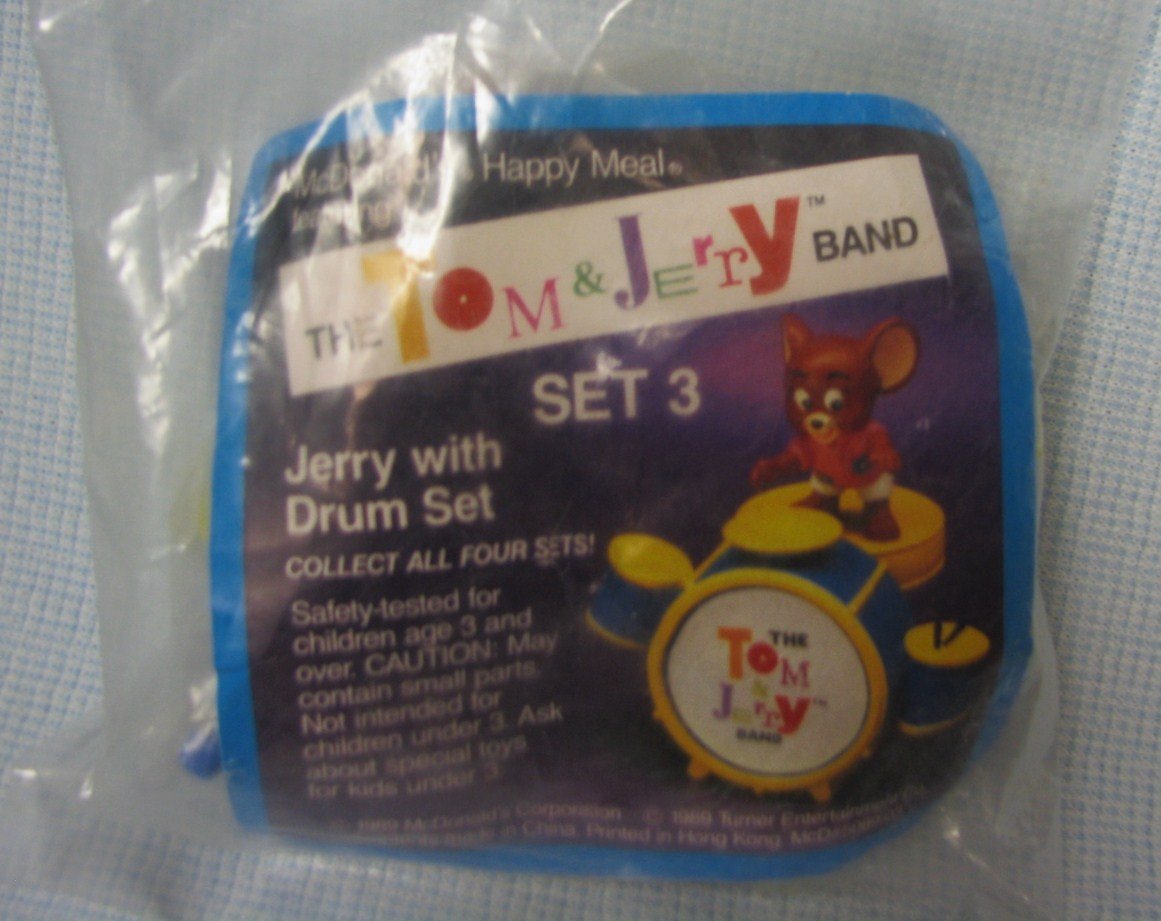 Tom & Jerry Band Set # 3 MIP Figure McD Promo