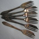 Sheffield Silver 6 Pastry Forks