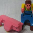 Farmer + Pig Doubles DoubleDooz  - Mattel 1985