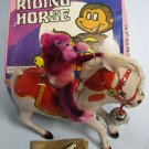 Monkey Riding Horse Tin Wind-Up Toys NIB