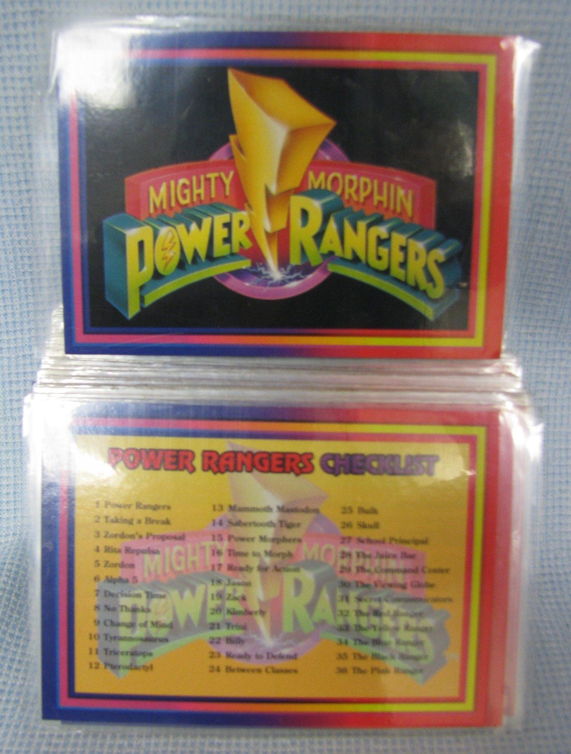 power rangers collectible cards