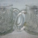 McDonalds Batman Forever Riddler Glass Mugs Pair McDonalds Batman Forever Riddler Glass Mugs Pair