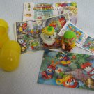 3 Kinder Egg KUKOMONS Monster Toys + Puzzle 3 Kinder Egg KUKOMONS Monster Toys + Puzzle