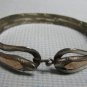 925 Silver Copper Snake Bracelet Mexico