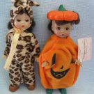 Madame Alexander Dolls Halloween Pumpkin + Leopard - McDonalds Happy Meal Toys
