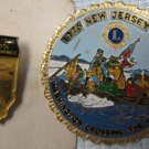 Lions Club Pins - Illinois 100% Attendance - Crossing the Delaware