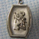 ST CHRISTOPHER Sterling Charm Pendant Vintage Rosary ST CHRISTOPHER Sterling Charm Pendant Vintage Rosary