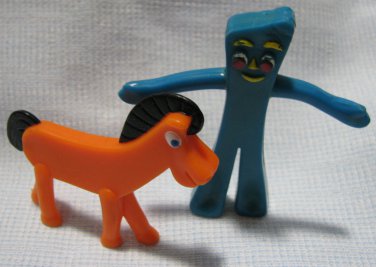 GUMBY & POKEY Bendy Figures