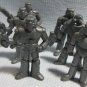 13 Mini Silver Gray Robot Lot - 2 Inch Hollow Plastic