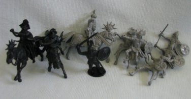 Arab Warriors Plastic Playset Black/Gray Figures Lot Toys
